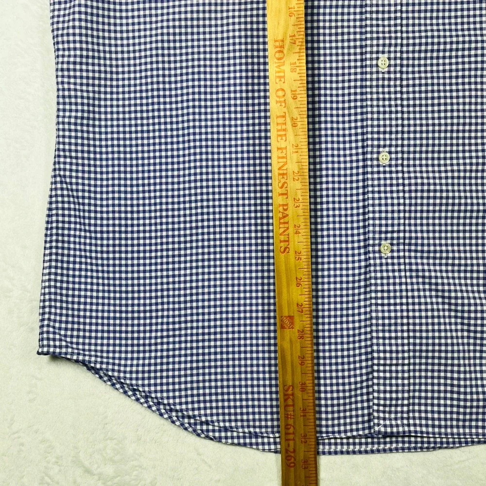 Polo Ralph Lauren Button Down Shirt Mens XXL Purple Gingham Check Preppy *Flaw